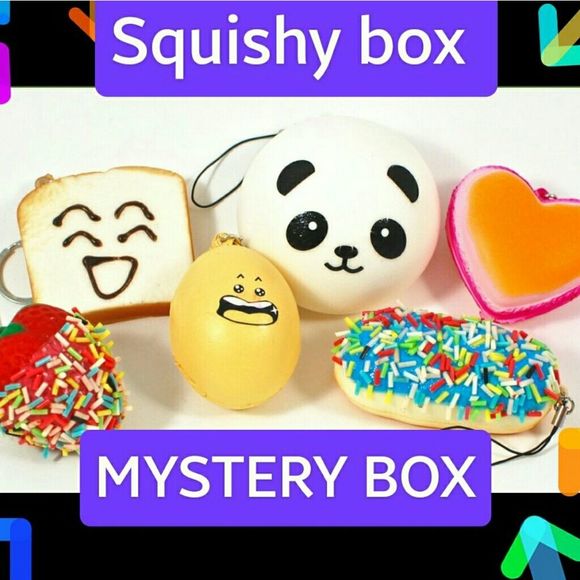 Squishy mystery bag 2 ct new food animals desserts style squishy Surprise - Picture 1 of 9